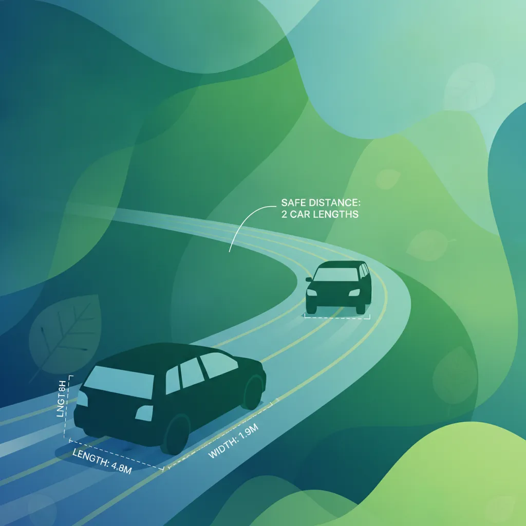 Imagen de la unidad Dimensiones del Vehículo, Control Suave, Velocidad, Frenado y Distancia de Seguimiento