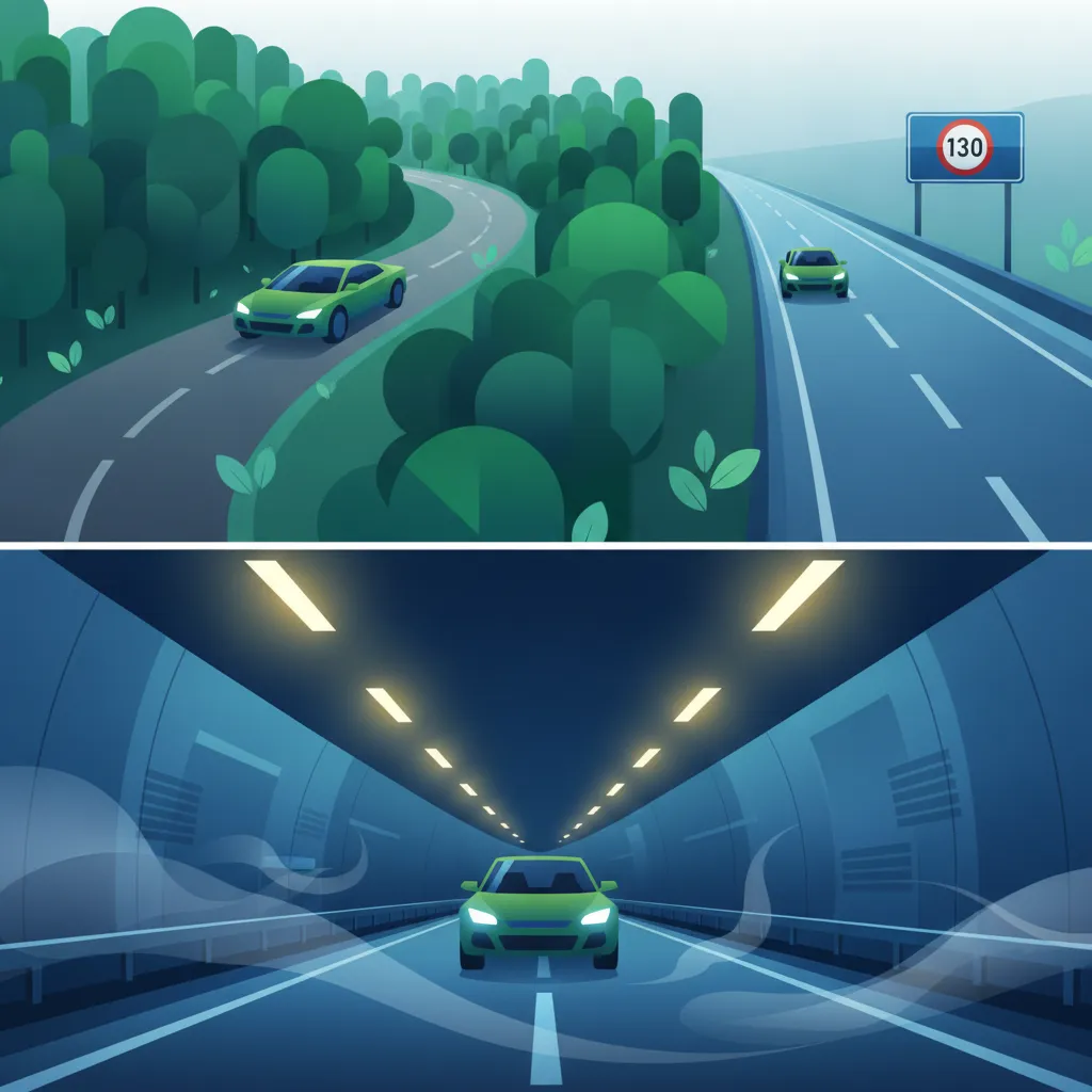 Imagen de la unidad Carreteras Rurales, Autobahnen, Túneles, Conducción con Mal Tiempo y Medioambiental
