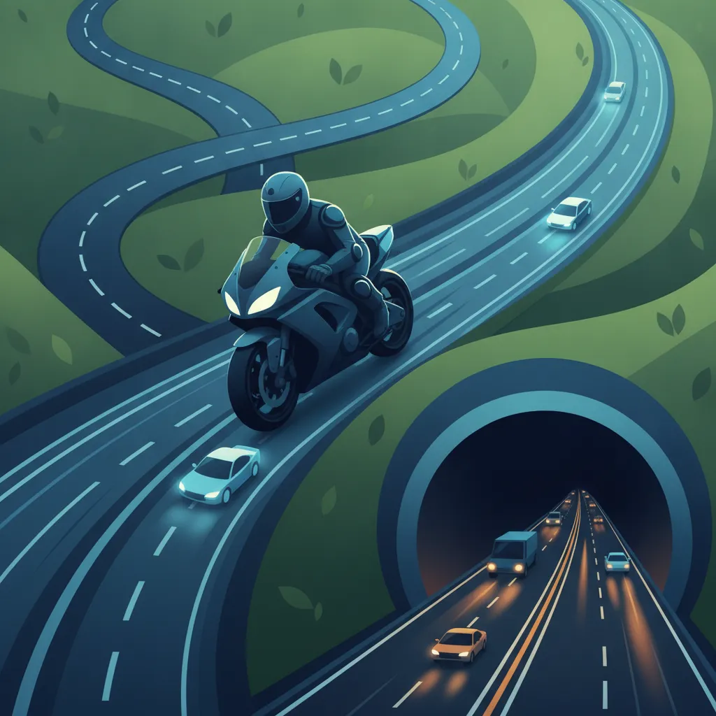 Imagen de la unidad Carreteras Rurales, Curvas, Autopistas, Túneles y Tráfico Complejo