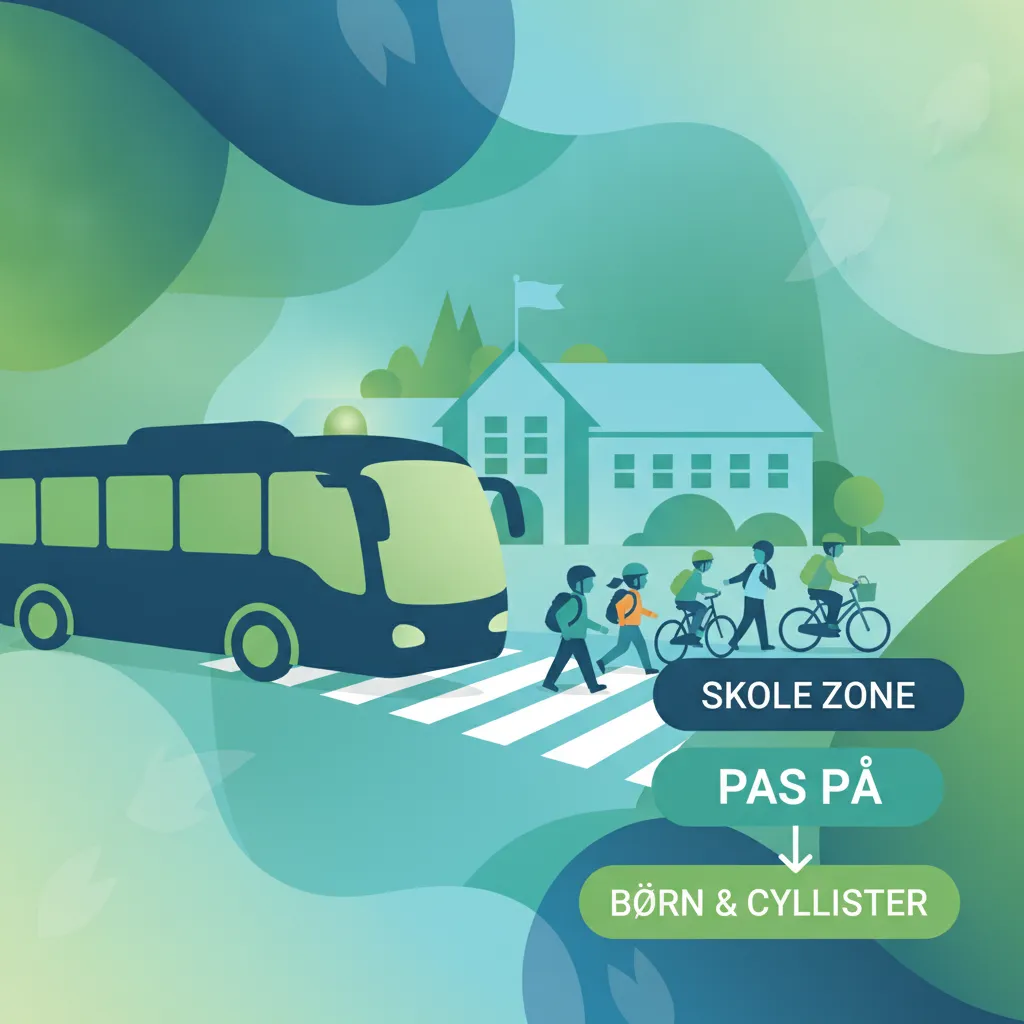 Schulen, Fußgänger, Radfahrer, Touristen und Hochrisiko-Haltebereiche-Einheitsbild