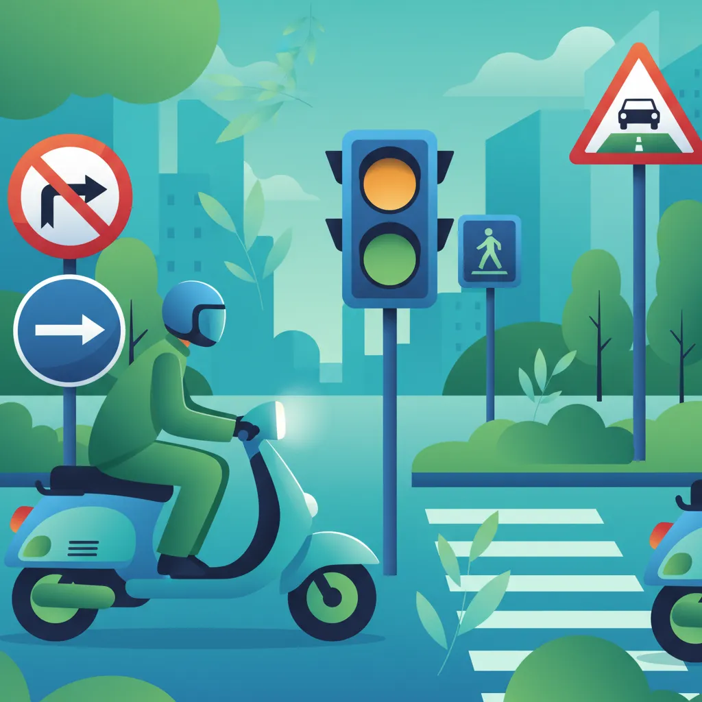 Städtische Verkehrszeichen & Signale