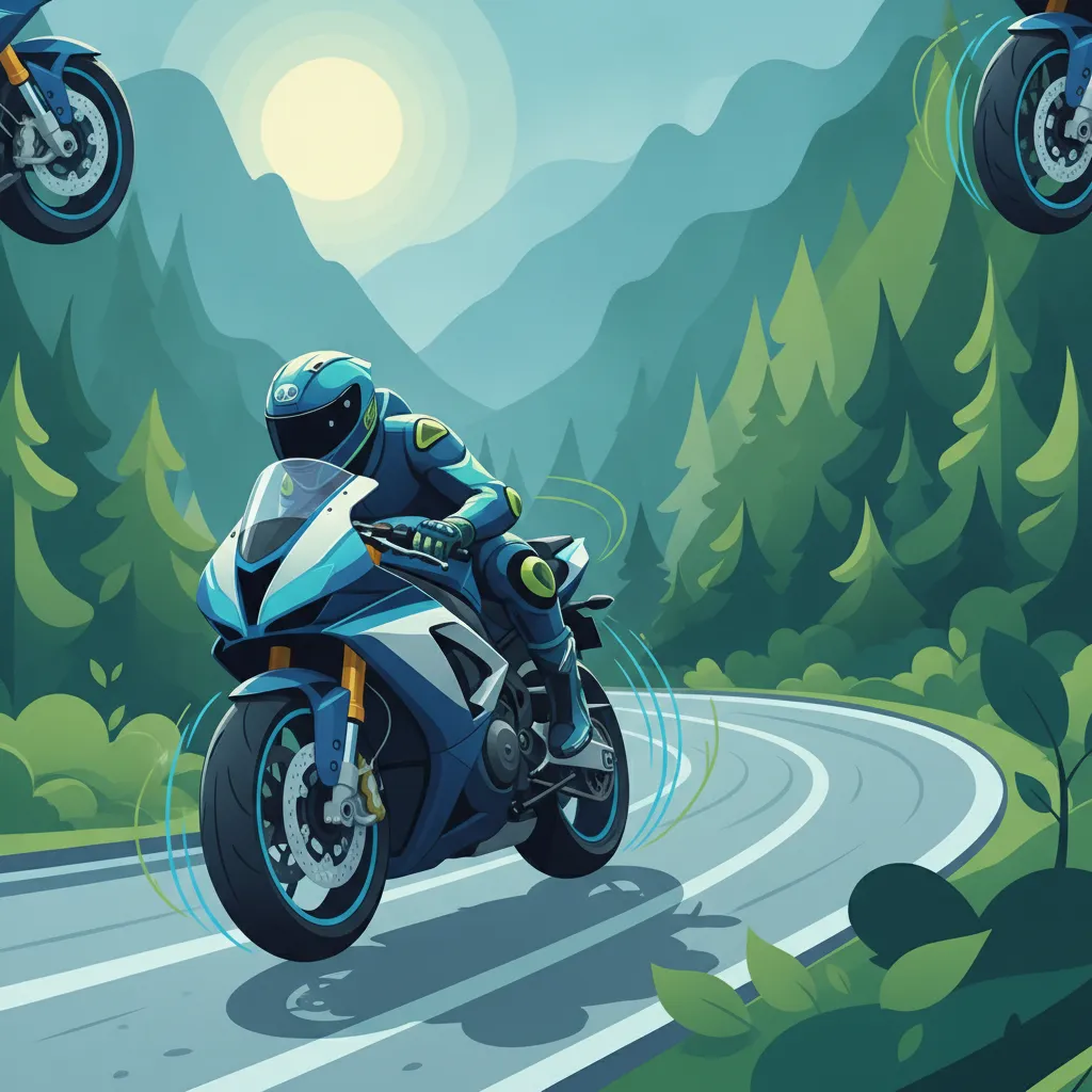 Image de l'unité Freinage, virages, adhérence et maîtrise de la moto
