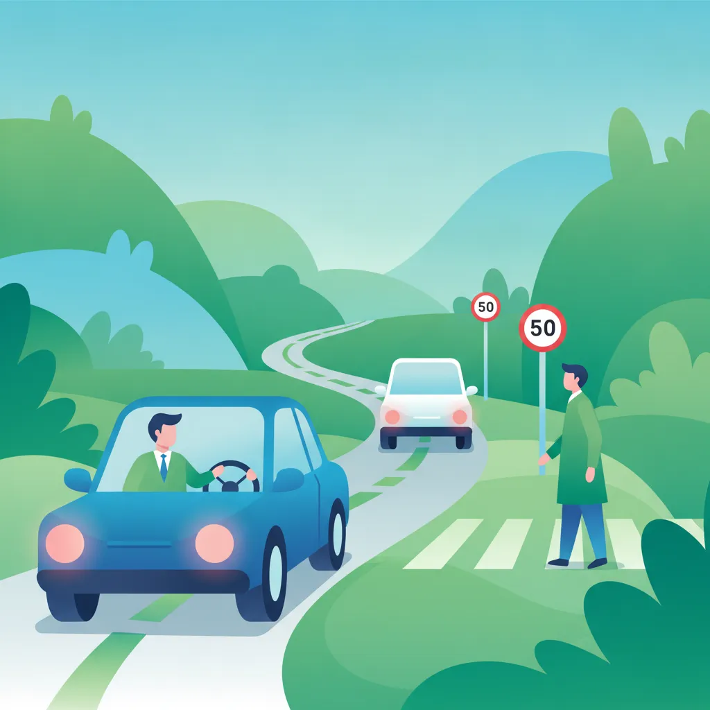 Image de l'unité Vitesse, distances de sécurité, distance d'arrêt et perception des dangers
