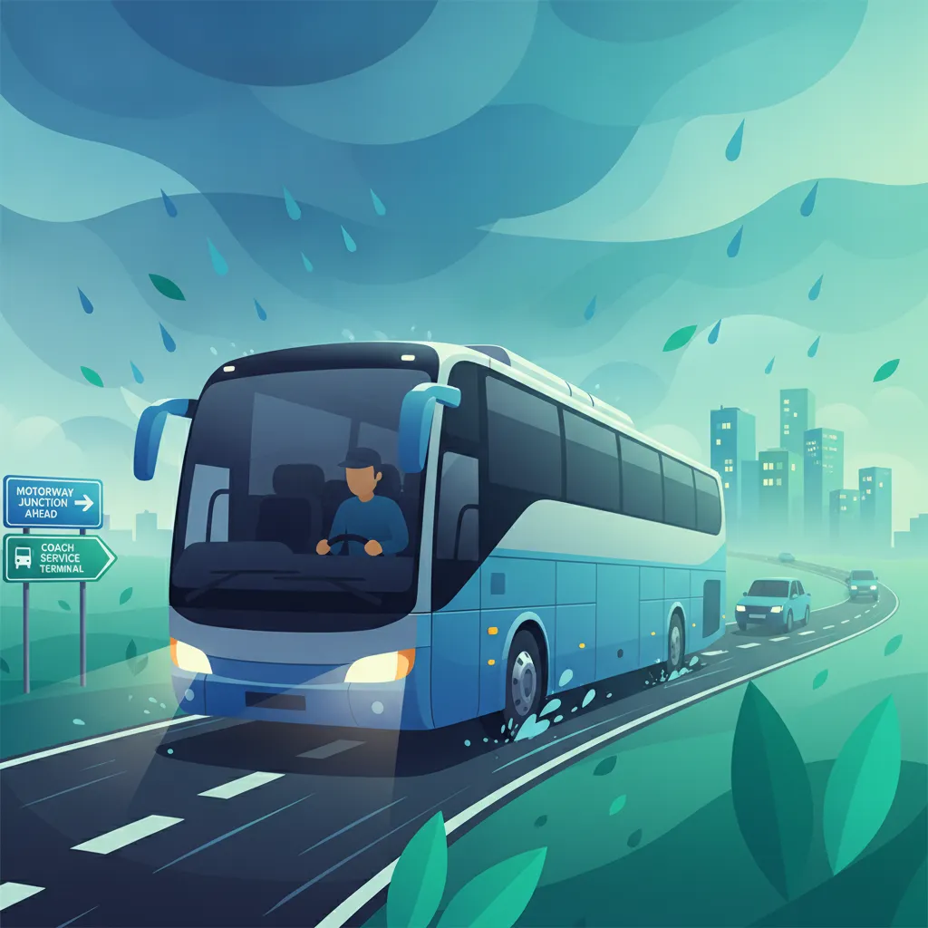 Grafika modułu Pogoda, autostrady, drogi wiejskie, terminale i obsługa dalekobieżna
