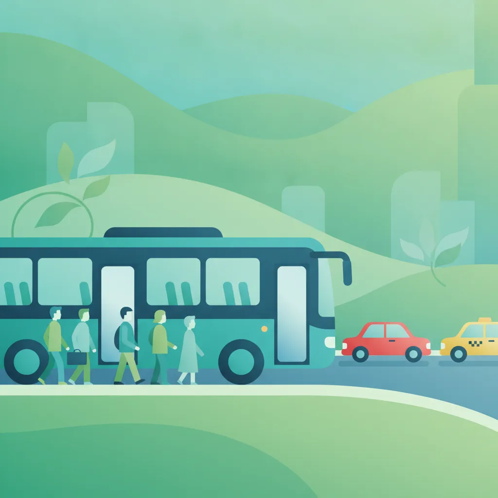 Grafika modułu Wsiadanie, wysiadanie, przystanki autobusowe i ruch miejski