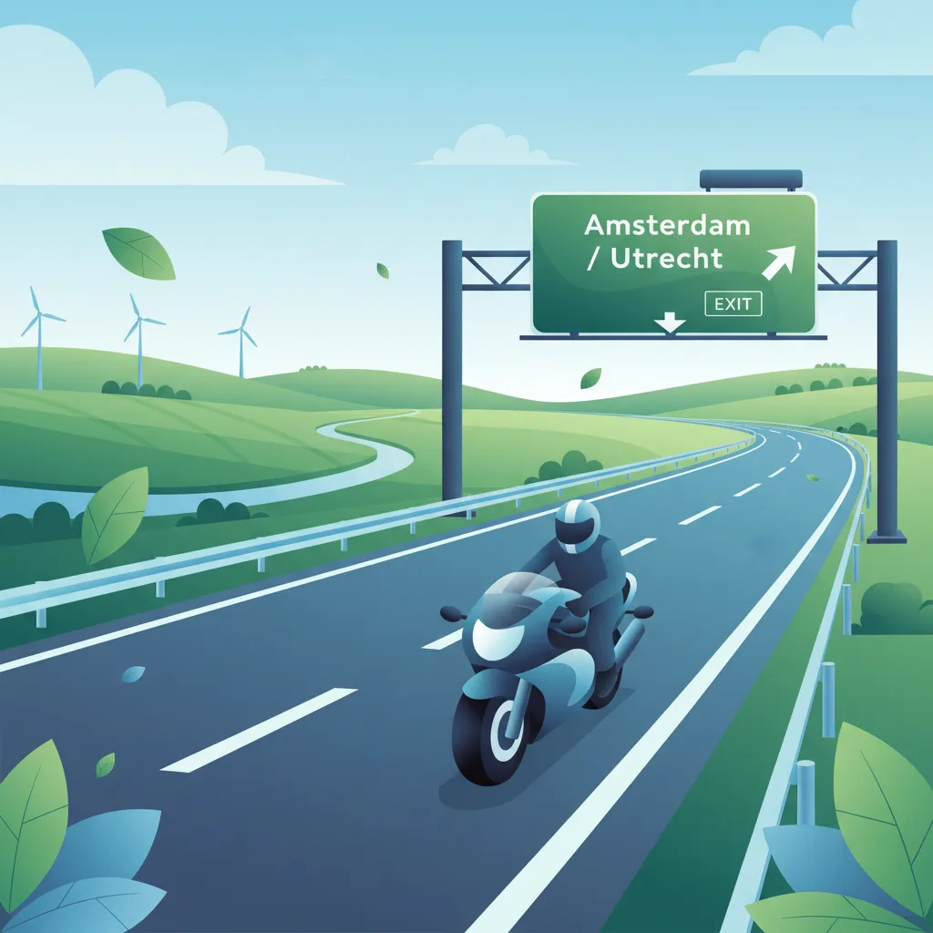 Autobahnregeln für Motorräder-Einheitsbild