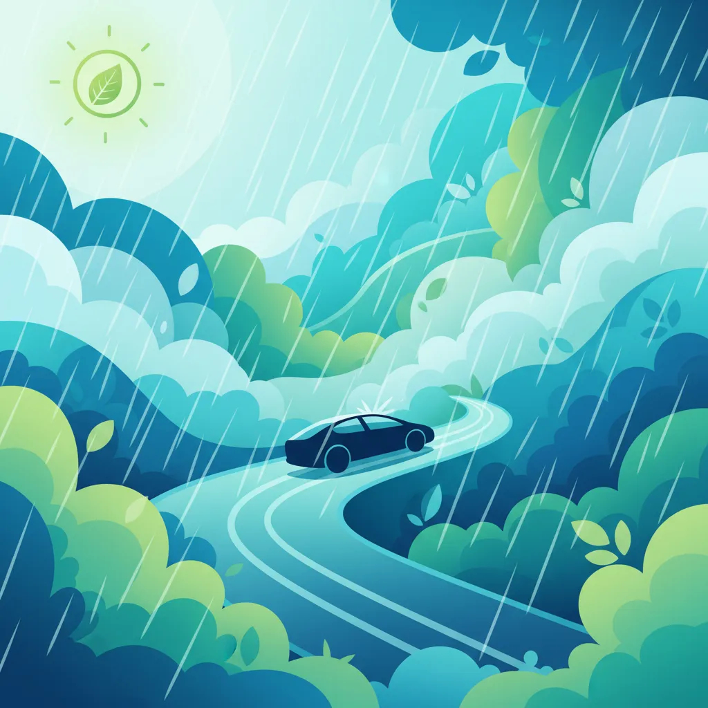 Beeinträchtigende Wetter- und Umweltbedingungen-Einheitsbild