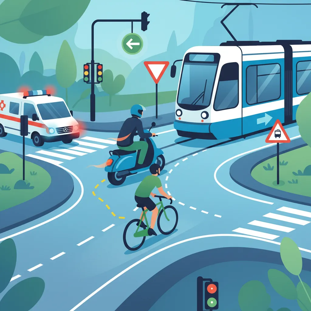 Prioritetsregler och väjningsplikt enhetsbild