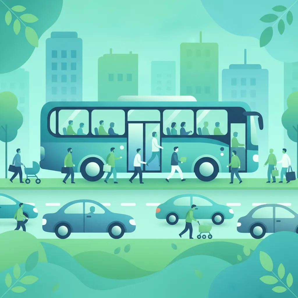 Grafika modułu Wsiadanie, wysiadanie, przystanki autobusowe, terminale i ruch miejski
